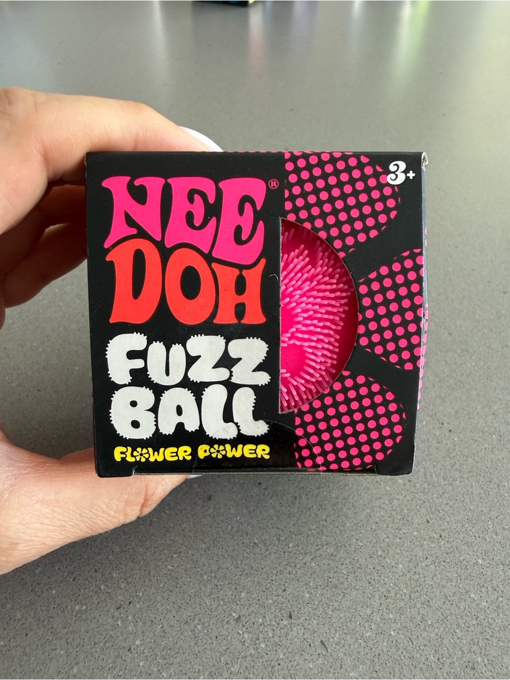 NeeDoh Fuzz Ball Flower Power - Pink